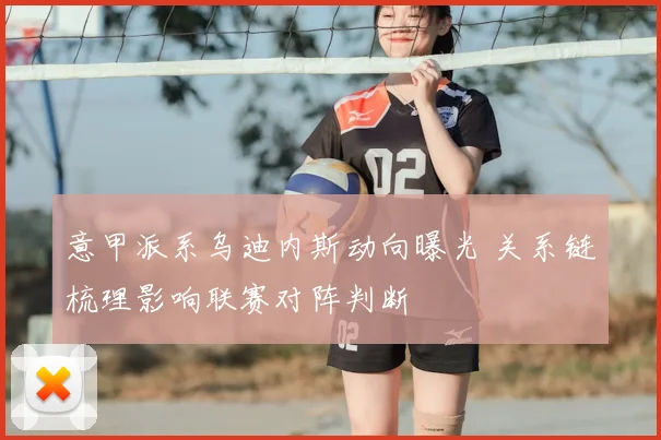 意甲派系乌迪内斯动向曝光 关系链梳理影响联赛对阵判断